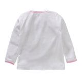 My Milestones Baby T-shirt & Pant Set Full Sleeves -White/Pink
