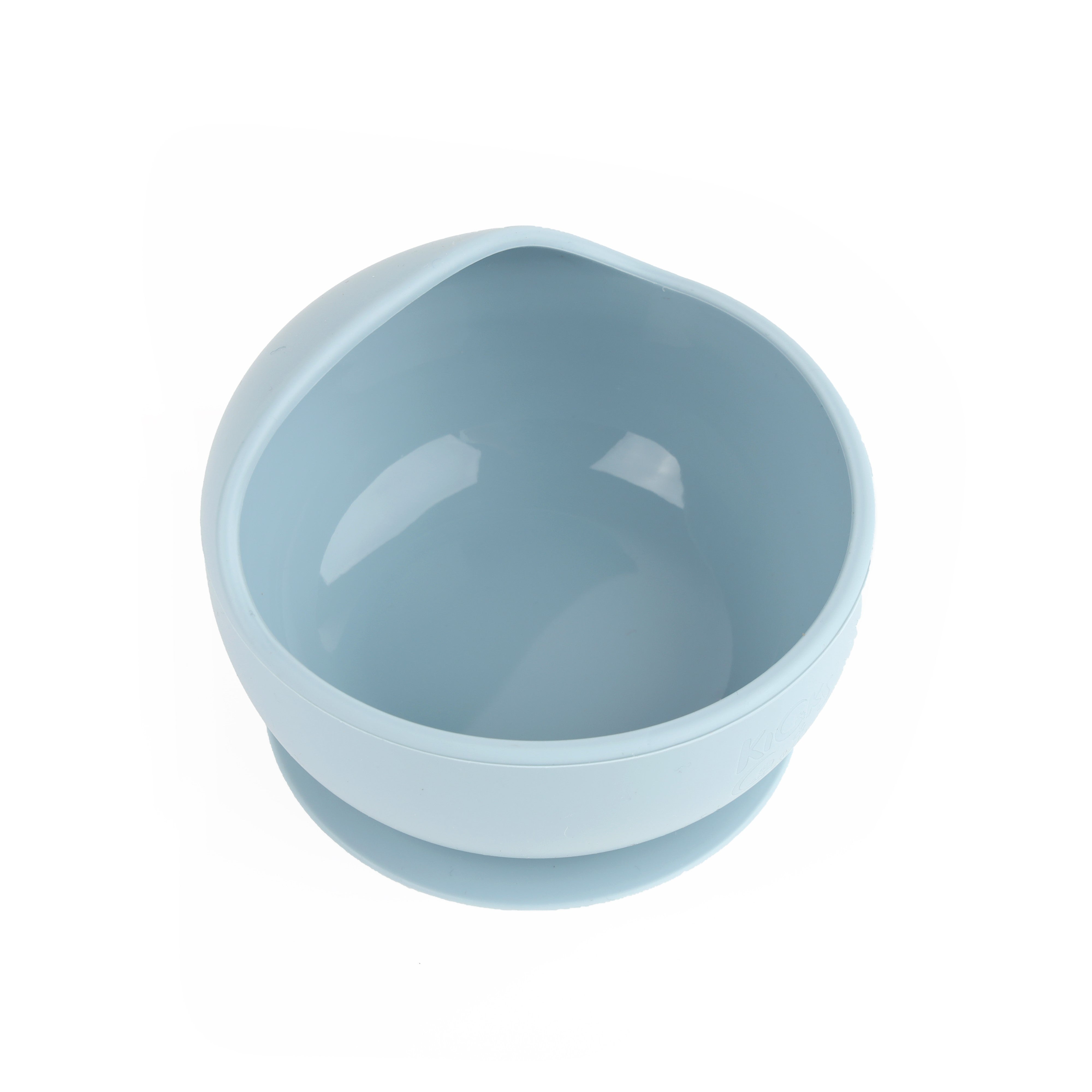 Kicks & Crawl- Silicone Bowl & Spoon Set - Sky Blue