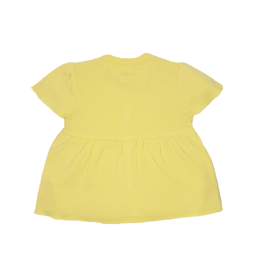 My Milestones T-shirt Half Sleeves Girls Yellow / Peach - 2 Pc Pack
