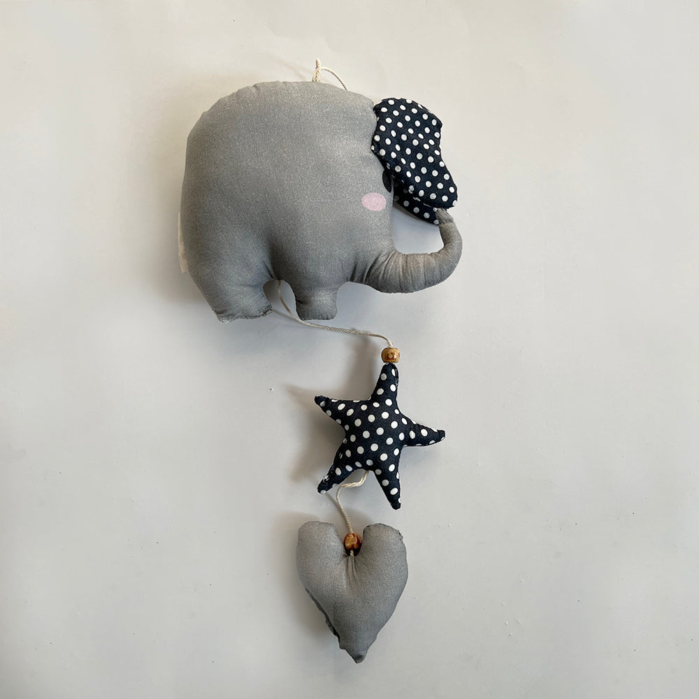 Little By Little Plush/Huggy/Toy Elephant Hanging, Grey