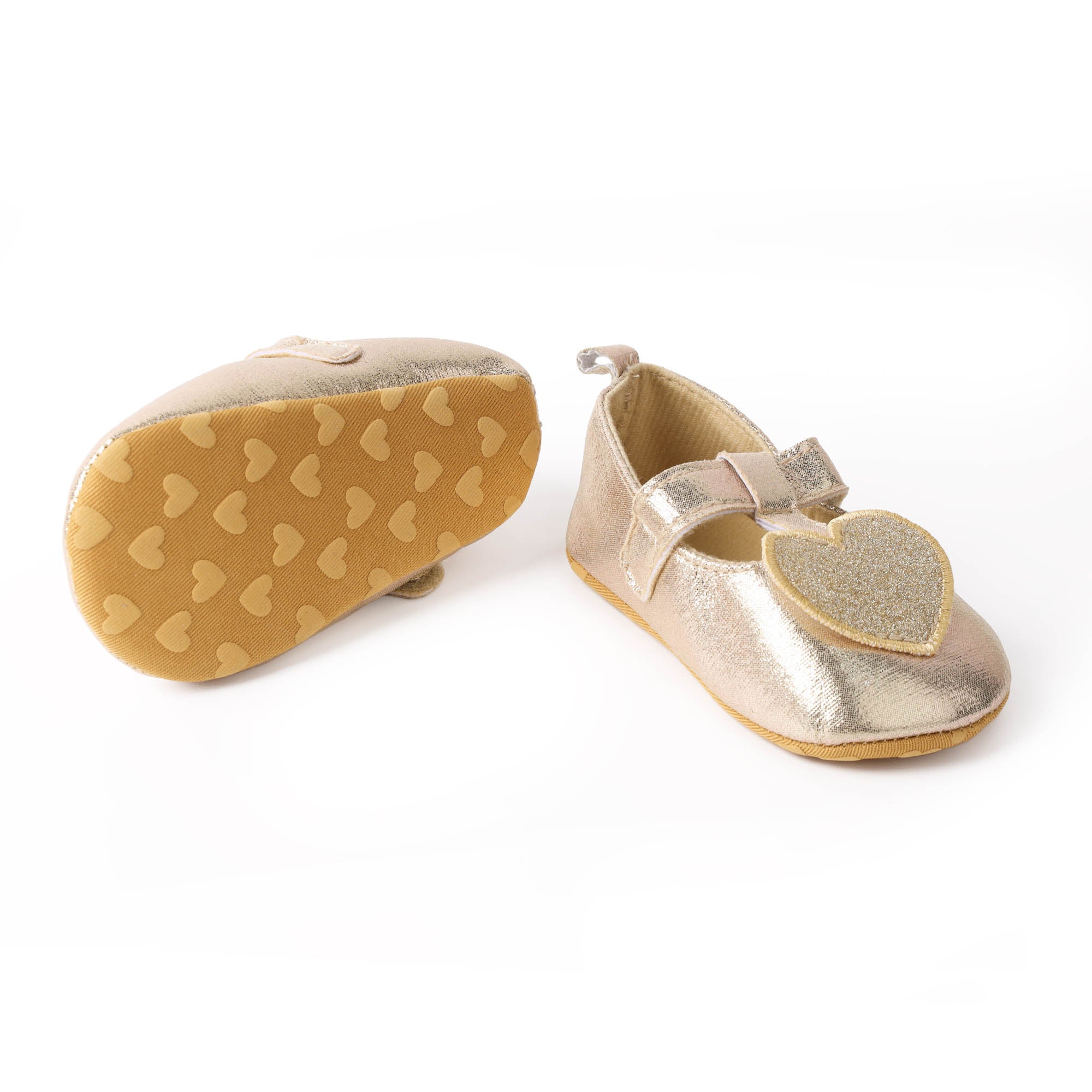 Kicks & Crawl- Heart of Gold Baby Sandals