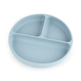 Kicks & Crawl- Silicone Plate & Cutlery Set- Sky Blue