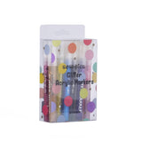 Glitter Acrylic Markers | 12 Assorted Colours | Hard Surface Compatible | Stellar Mirror Glossy Finish | DIY Creativity