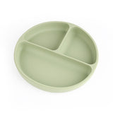 Kicks & Crawl- Silicone Plate & Cutlery Set- Green