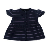 My Milestones T-Shirt Half Sleeve Girls Pink Butterfly / Navy Blue Stripes- 2Pc Pack