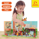 My World : Firefighters to The Rescue! - Building Toy & Plastic Free Playset Interactive Play