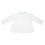 My Milestones T-shirt Full Sleeves Girls White Aqua / White Peach - 2 Pc Pack