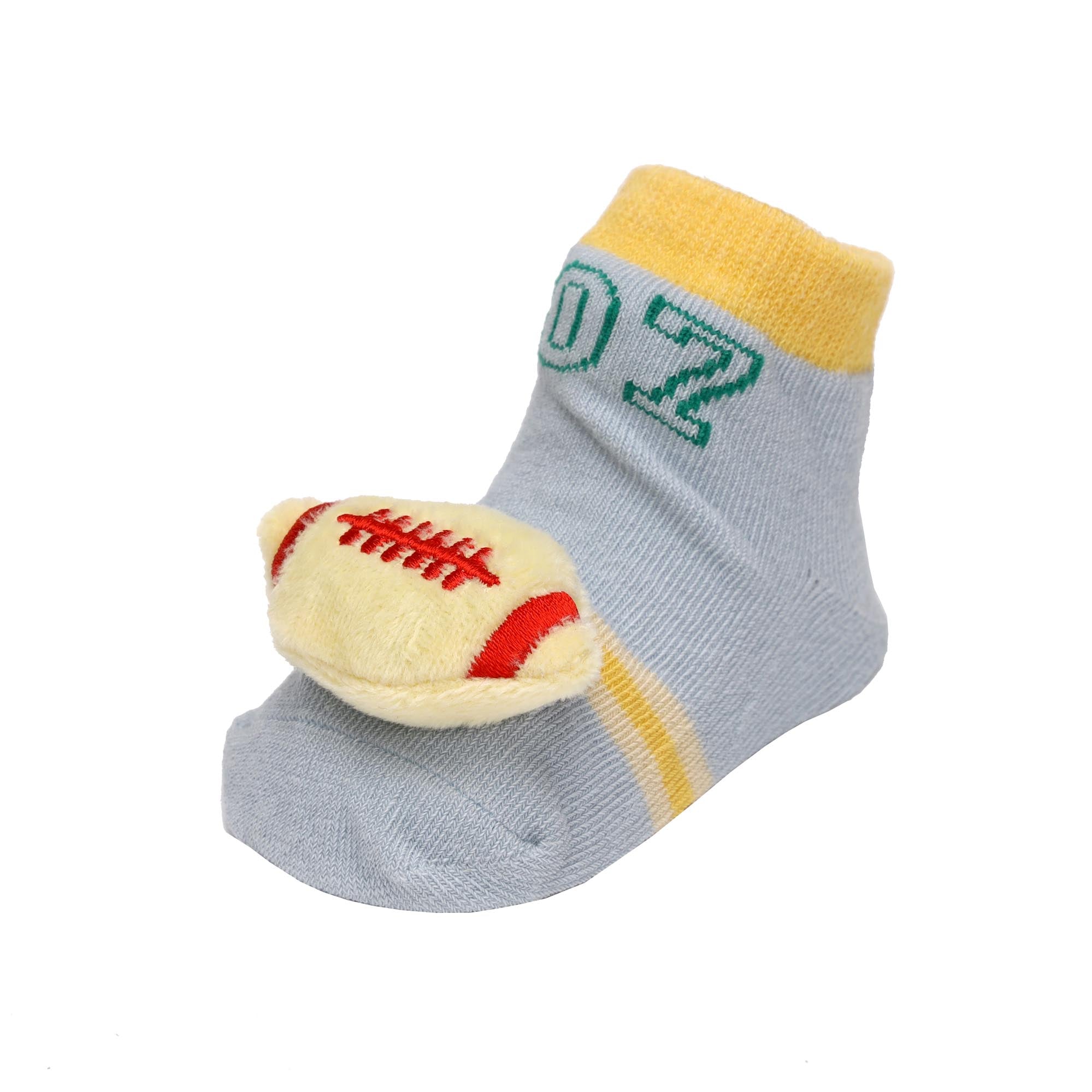 Sports Day Red & Blue 3D Socks- 2 Pack (0-12 Months)