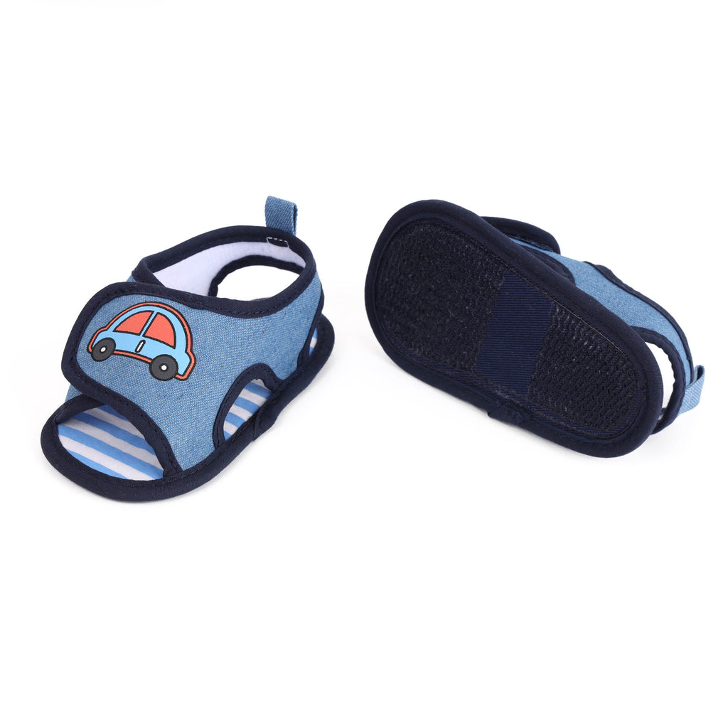 Kicks & Crawl- Racing Car Blue Baby Shoes