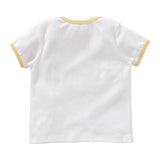 My Milestones Baby Top Bottom Set- Half Sleeves T-shirt with Shorts-White/Yellow