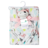 Baby Moo Fox In The Arctic Soft Cozy Plush Toy Blanket Multicolour