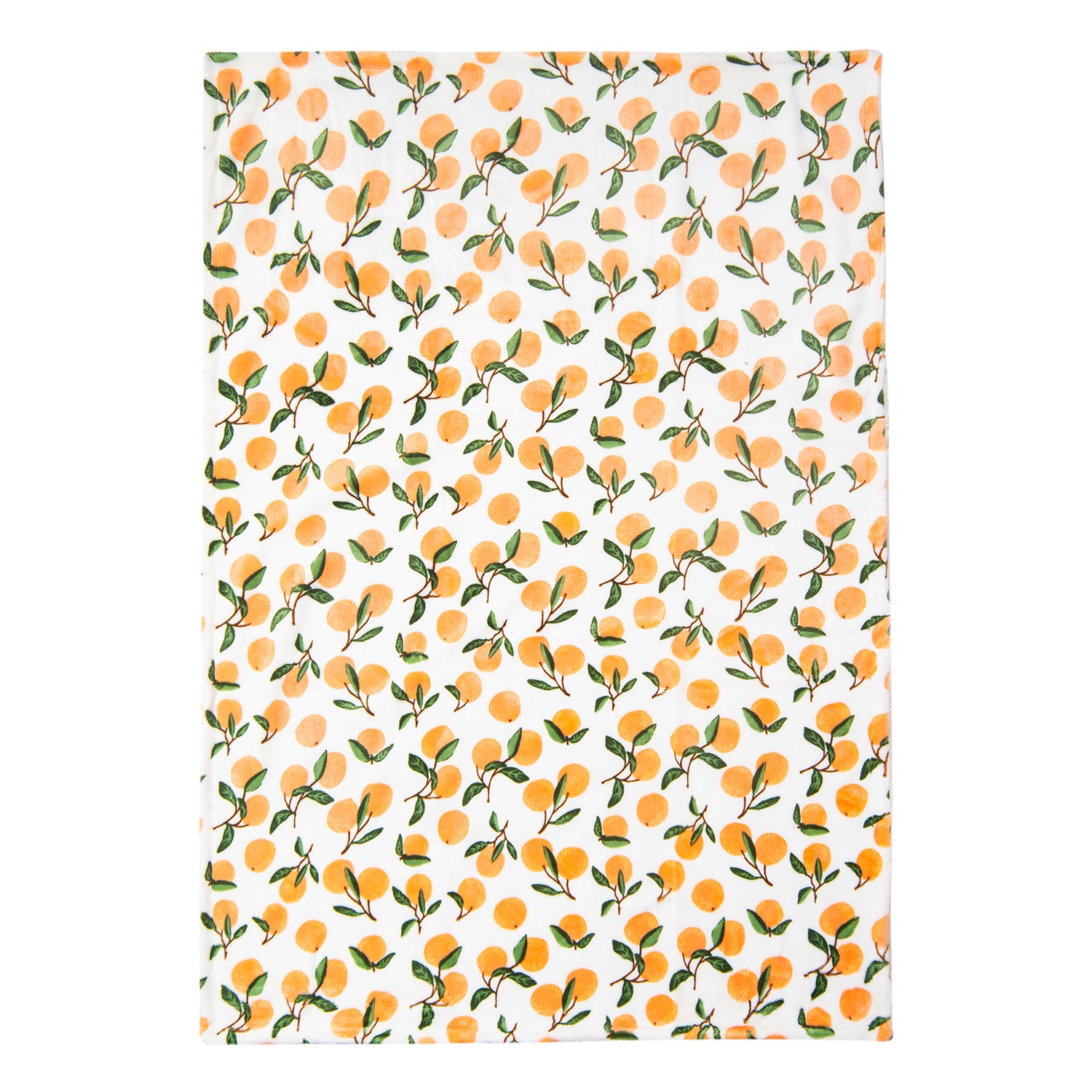 Baby Moo Fruity Soft Cozy Plush Blanket Orange