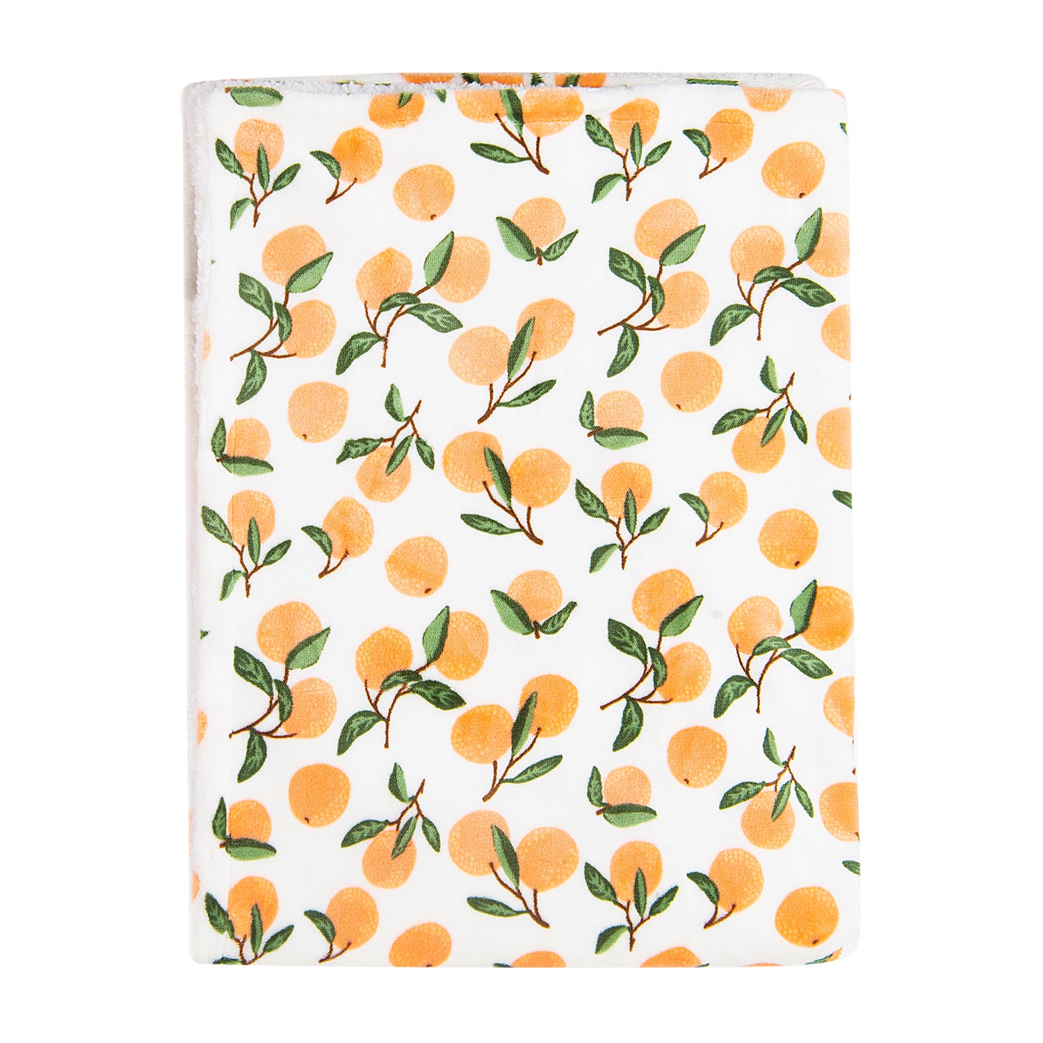 Baby Moo Fruity Soft Cozy Plush Blanket Orange