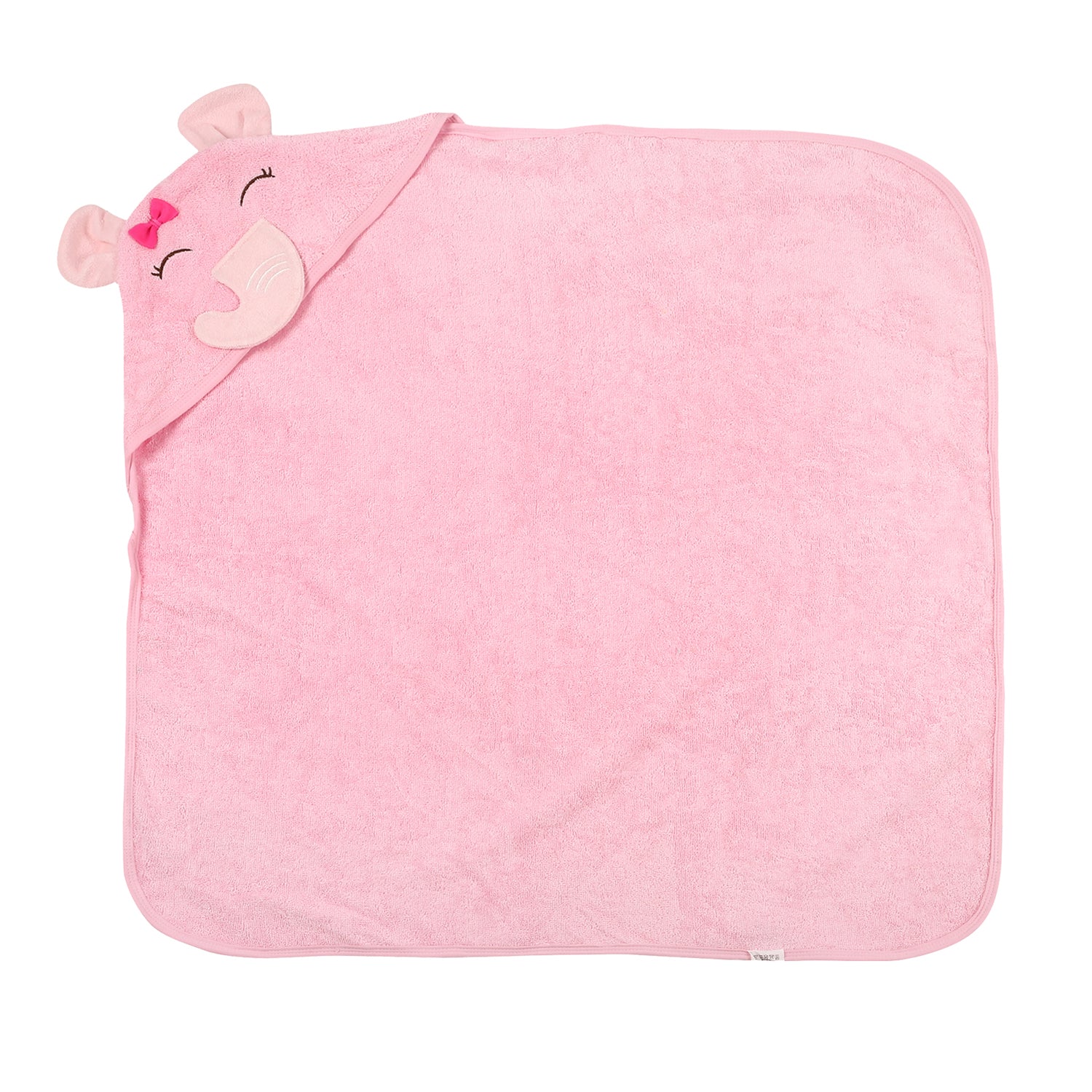 Elephant Pink Hooded Towel