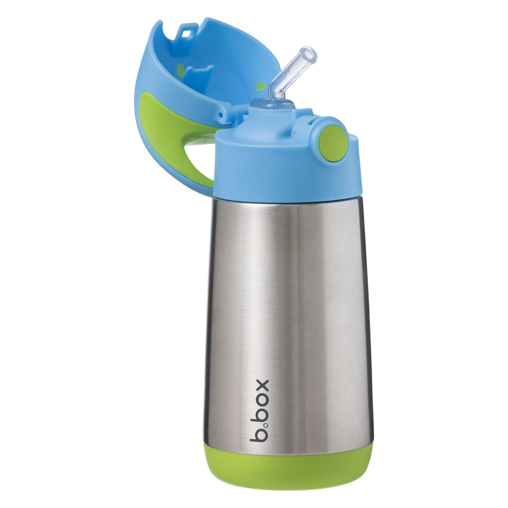 b.box Drink Bottle w/ Straw Lid - Bluey (450ml) - Hello Green