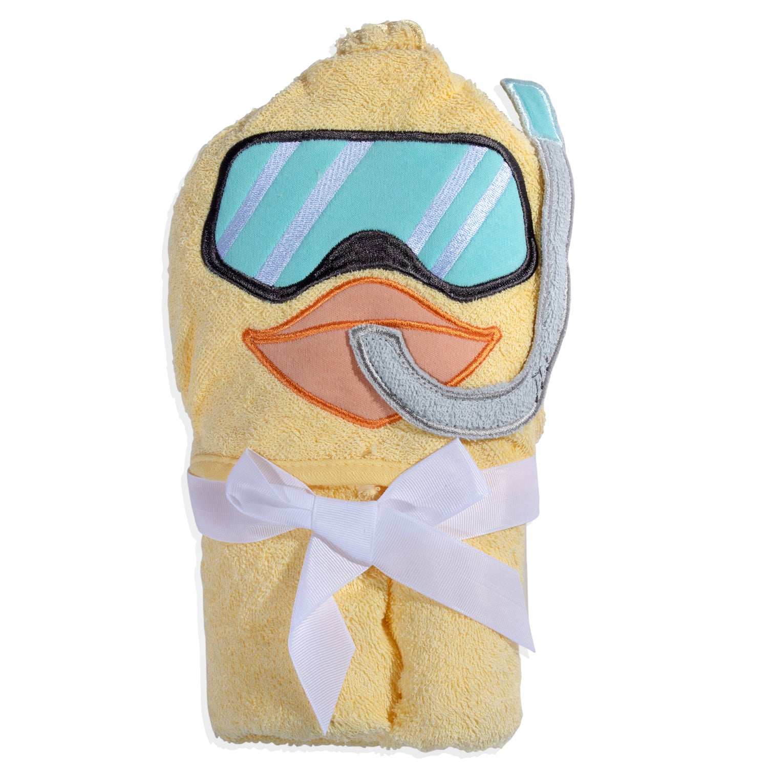 Baby Moo Scuba Duck Premium Hooded Towel - Yellow