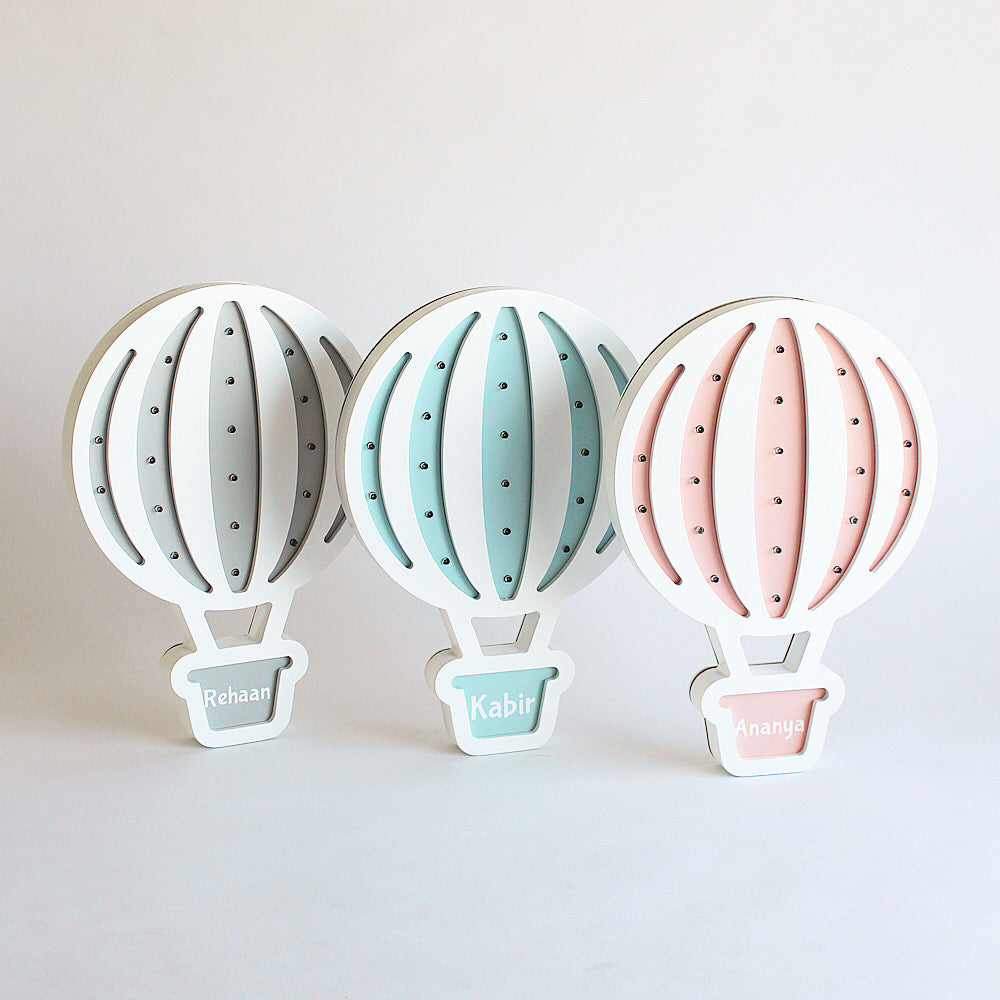 Hot Air Balloon Light - Grey