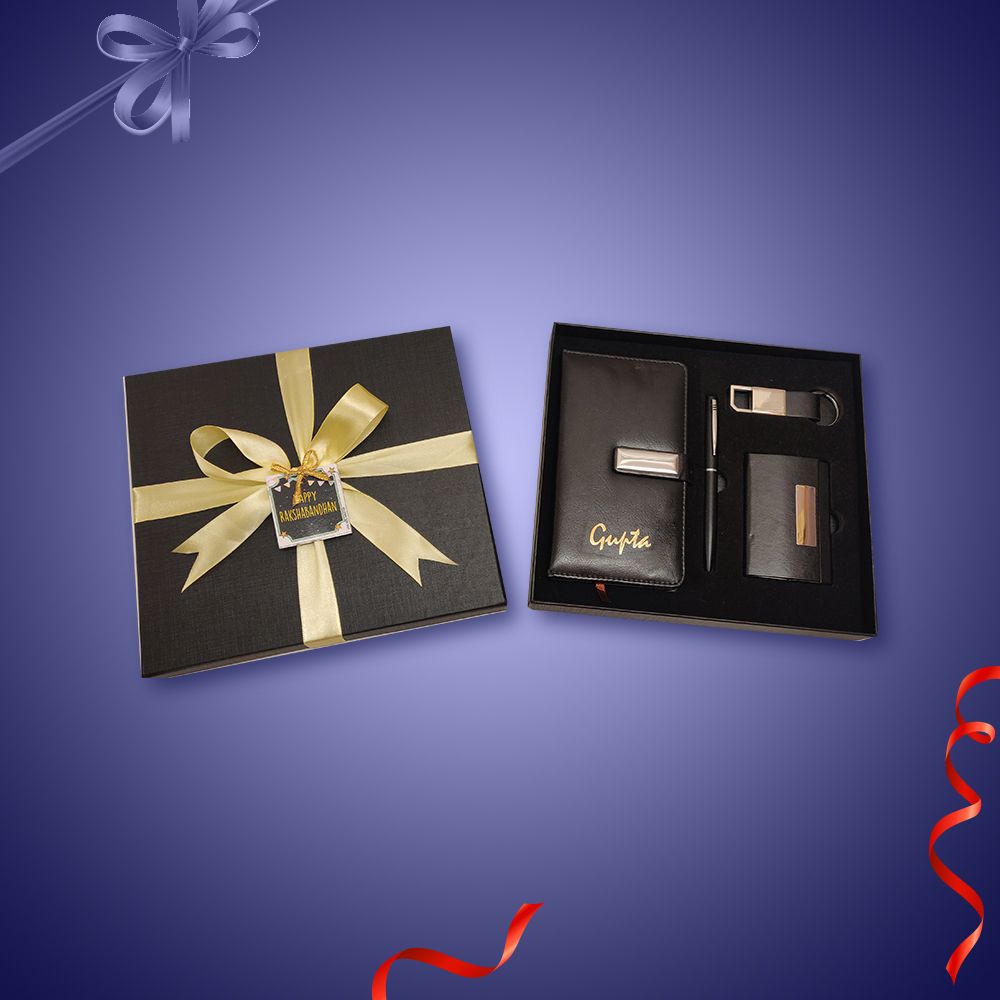 4 Piece Diary Set - Rakhi Gift Set
