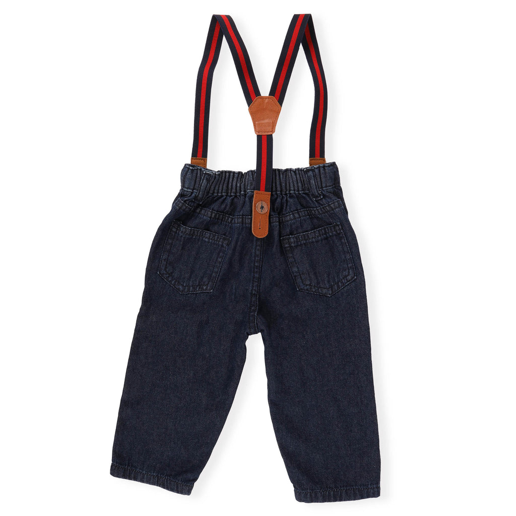 Kicks & Crawl- Dapper Denim Suspender Jeans
