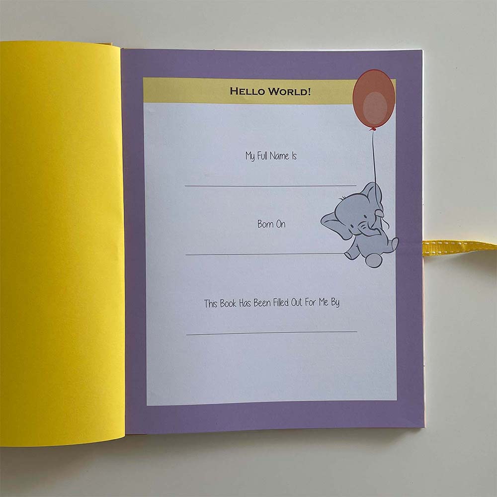 Baby's First Year Journal, Personalised Baby Book My Baby Babbles