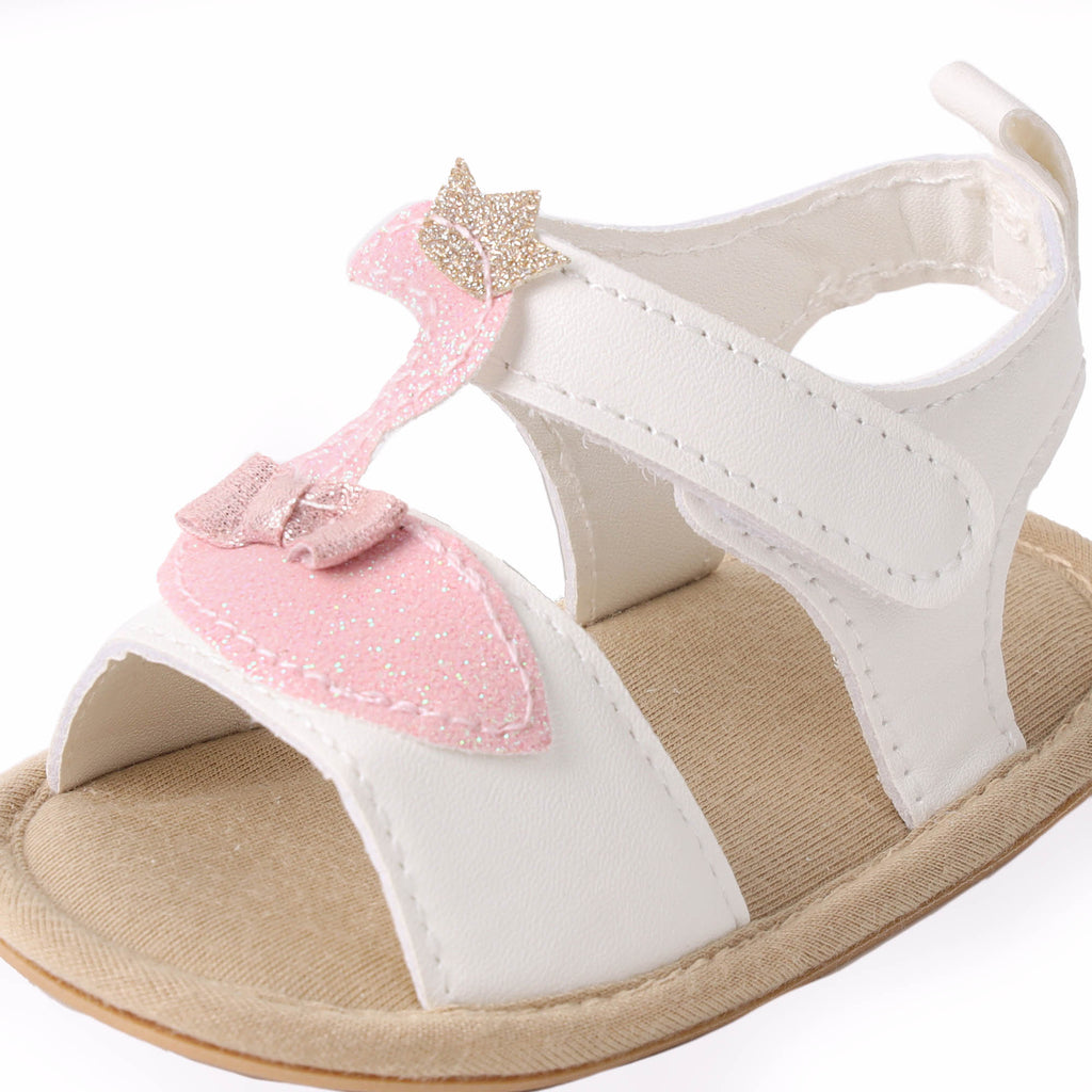 Girls Sandals Infants Summer Kids Comfortable Pearl Easy Strap Pearl Shoes  Size | eBay