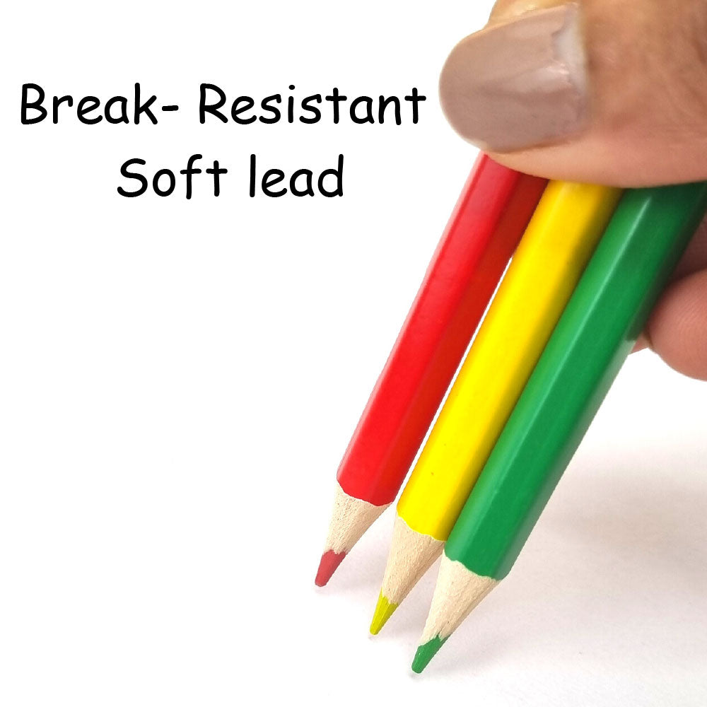 Scoobies Colouring Pencils | Pack of 36 Multi-colour Pencils | Kids Safe