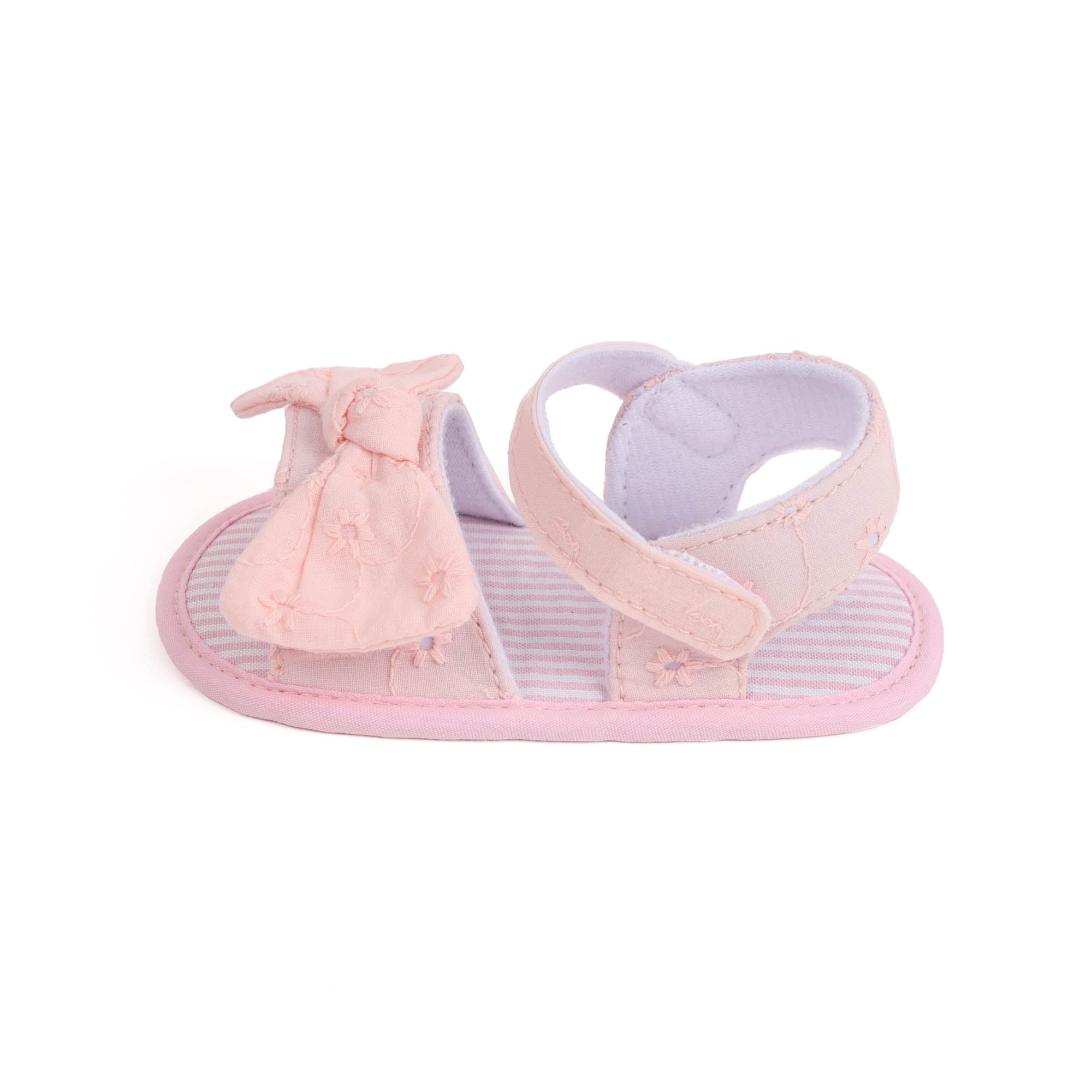 Kicks & Crawl- Woven Baby Pink Sandals
