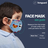 Livinguard Kids STREET Mask - Green Koala |Anti-Microbial |Destroys 99.9% Coronavirus | Washable & Reusable