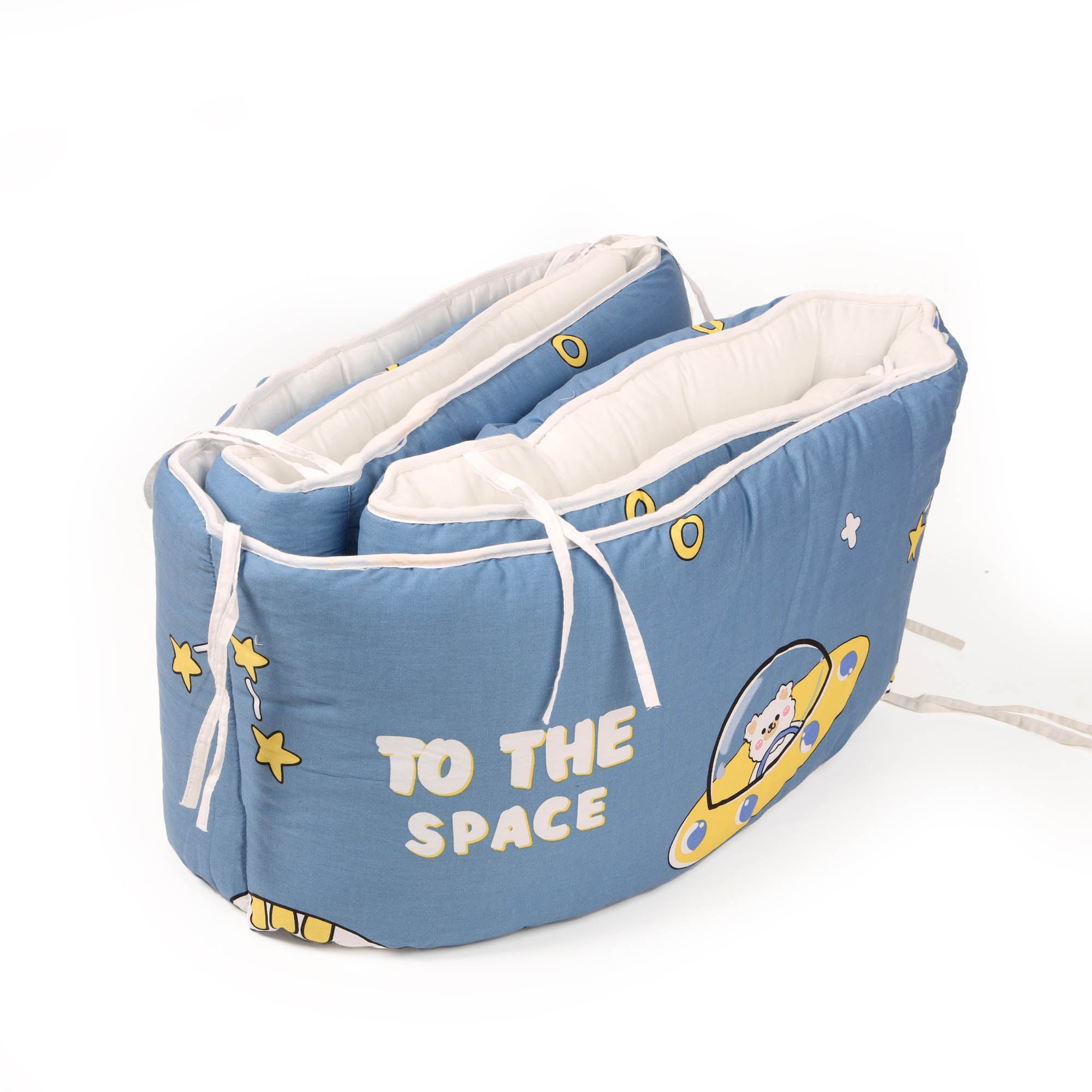 Kicks & Crawl- Baby Space Explorer 5 Pc Quilted Bedding Set - With/Without Bumper