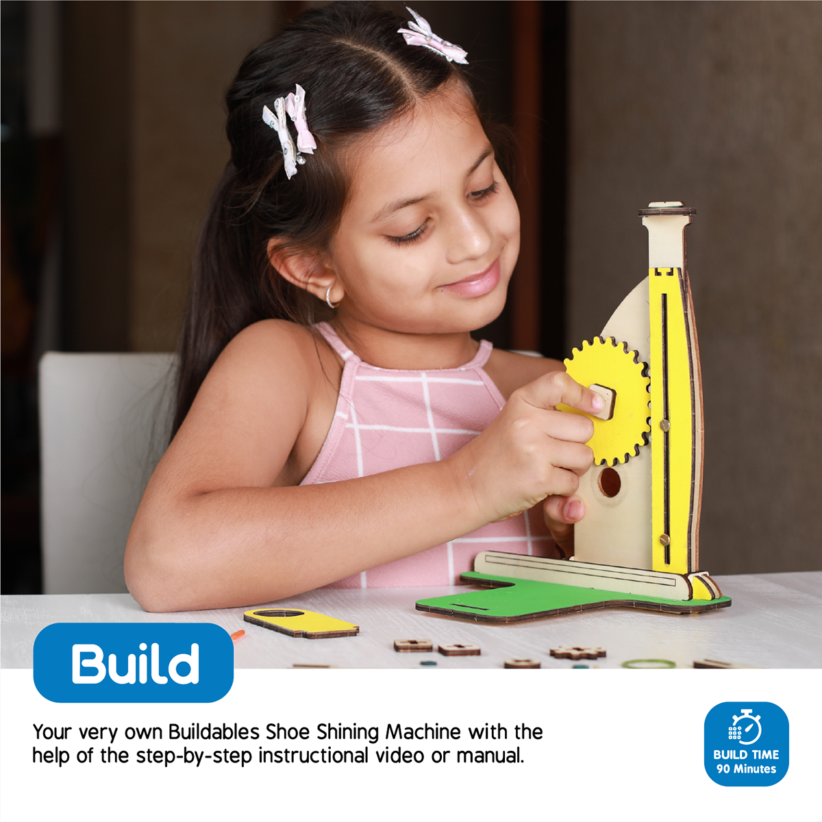 Buildables : Shoe Shining Machine | STEM Learning and Construction Activity Toy