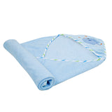 Baby Moo Fishy Blue Hooded Towel