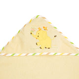 Baby Moo Elephant Yellow Hooded Towel