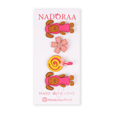 Nadorra Mary's  Little Lamb Dark Pink Clip Set - Pack Of 4