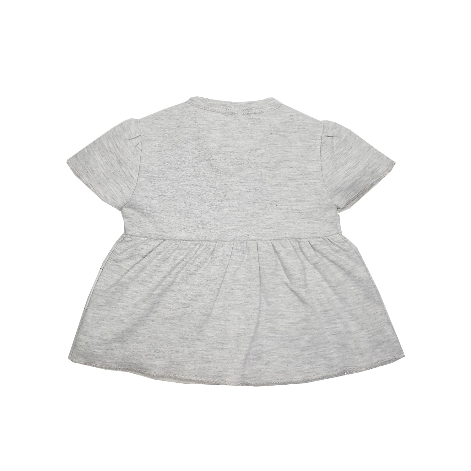 My Milestones T-shirt Half Sleeves Girls Sage Green / Grey Melange - 2 Pc Pack