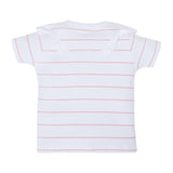 My Milestones T-shirt Half Sleeves Girls White Stripes / Pink - 2Pc Pack