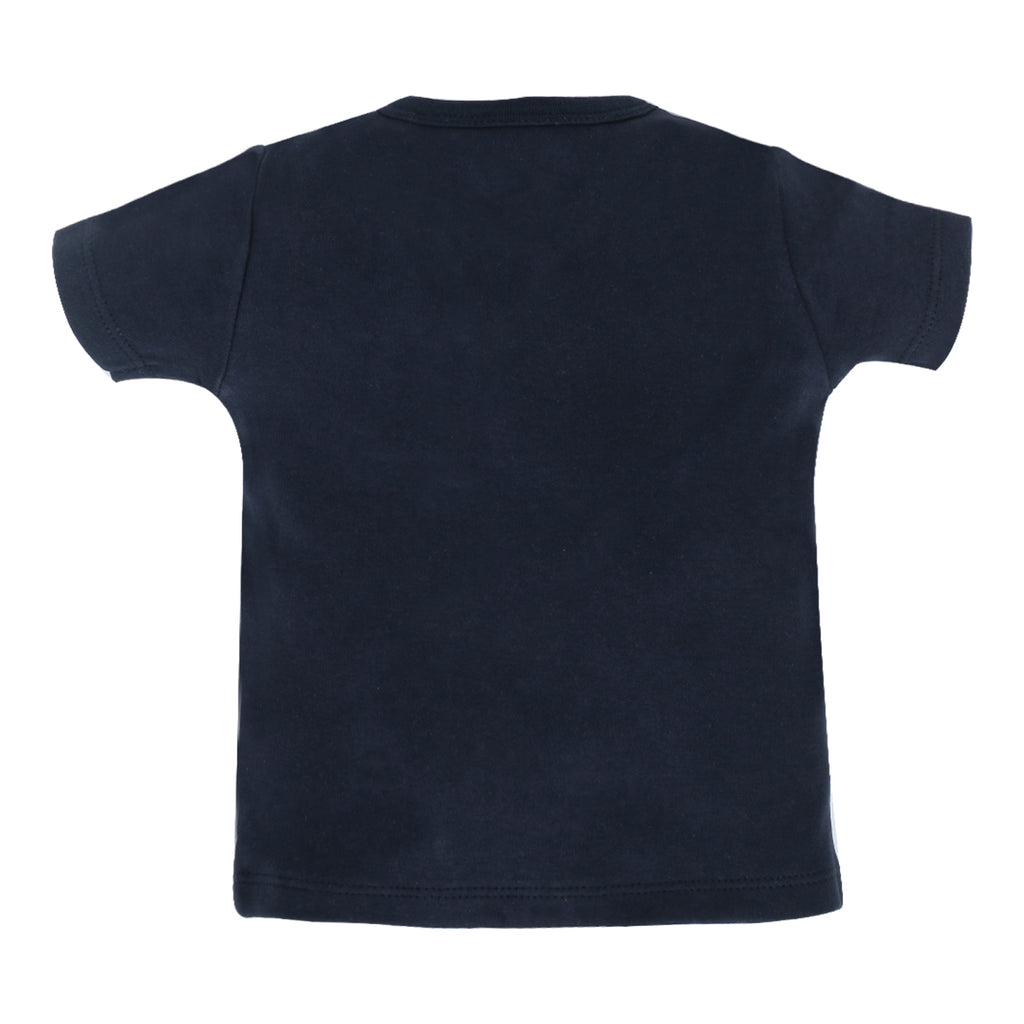 My Milestones T-shirt Half Sleeves Boys Grey Dino / Navy Blue -2Pc Pack