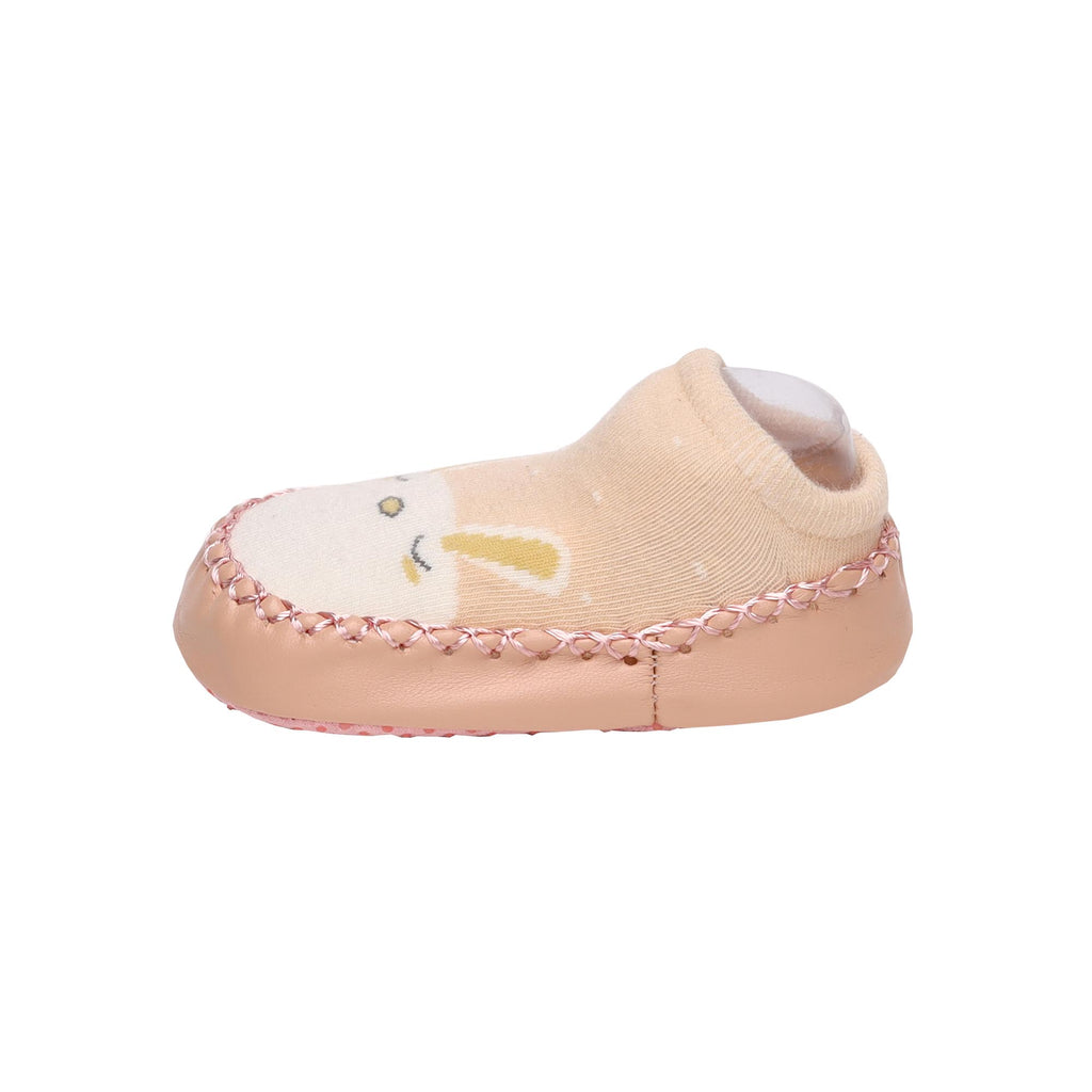 Smiling Shining Pink & Beige Booties - 2 Pack (0-12 Months)