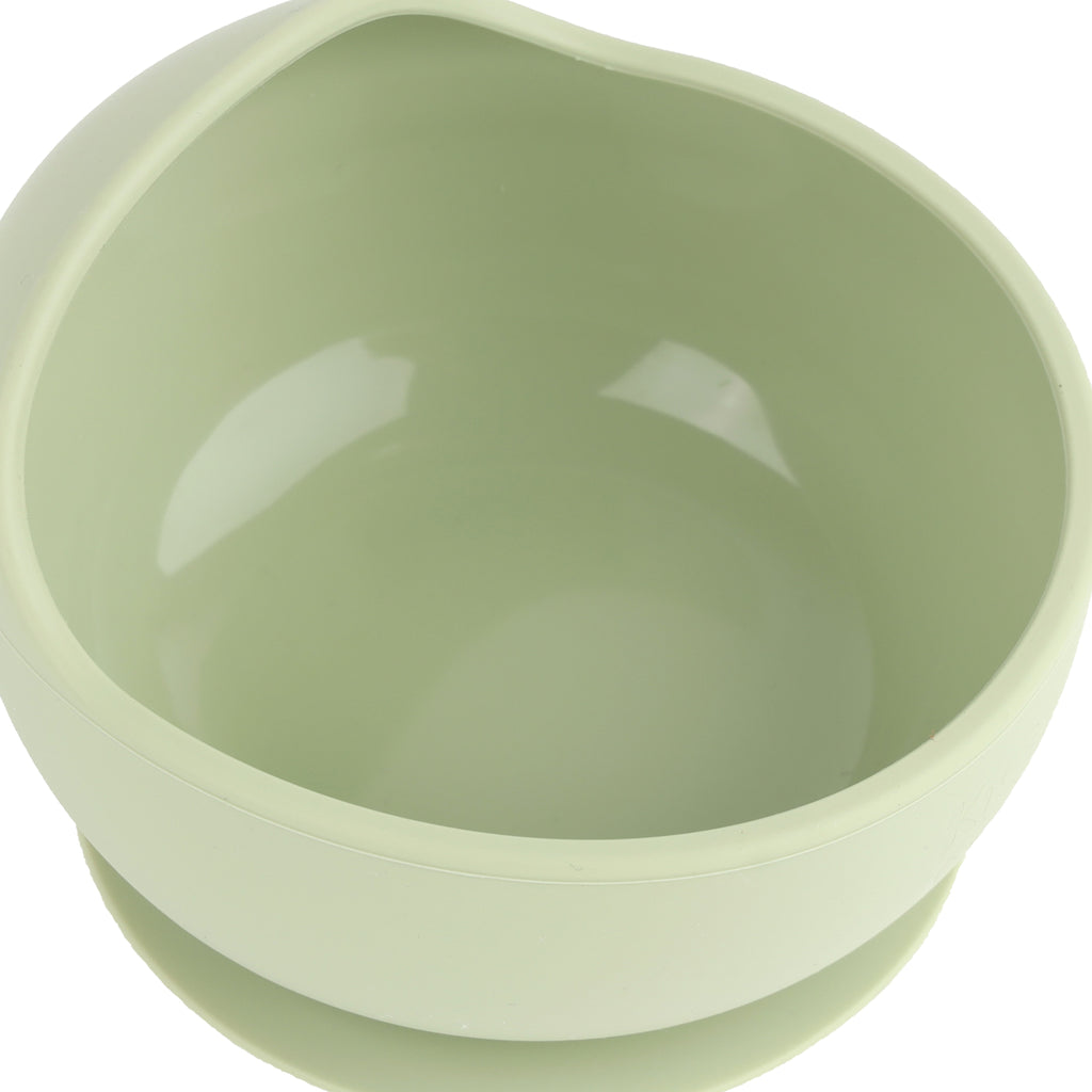 Kicks & Crawl- Silicone Bowl & Spoon Set - Mint Green