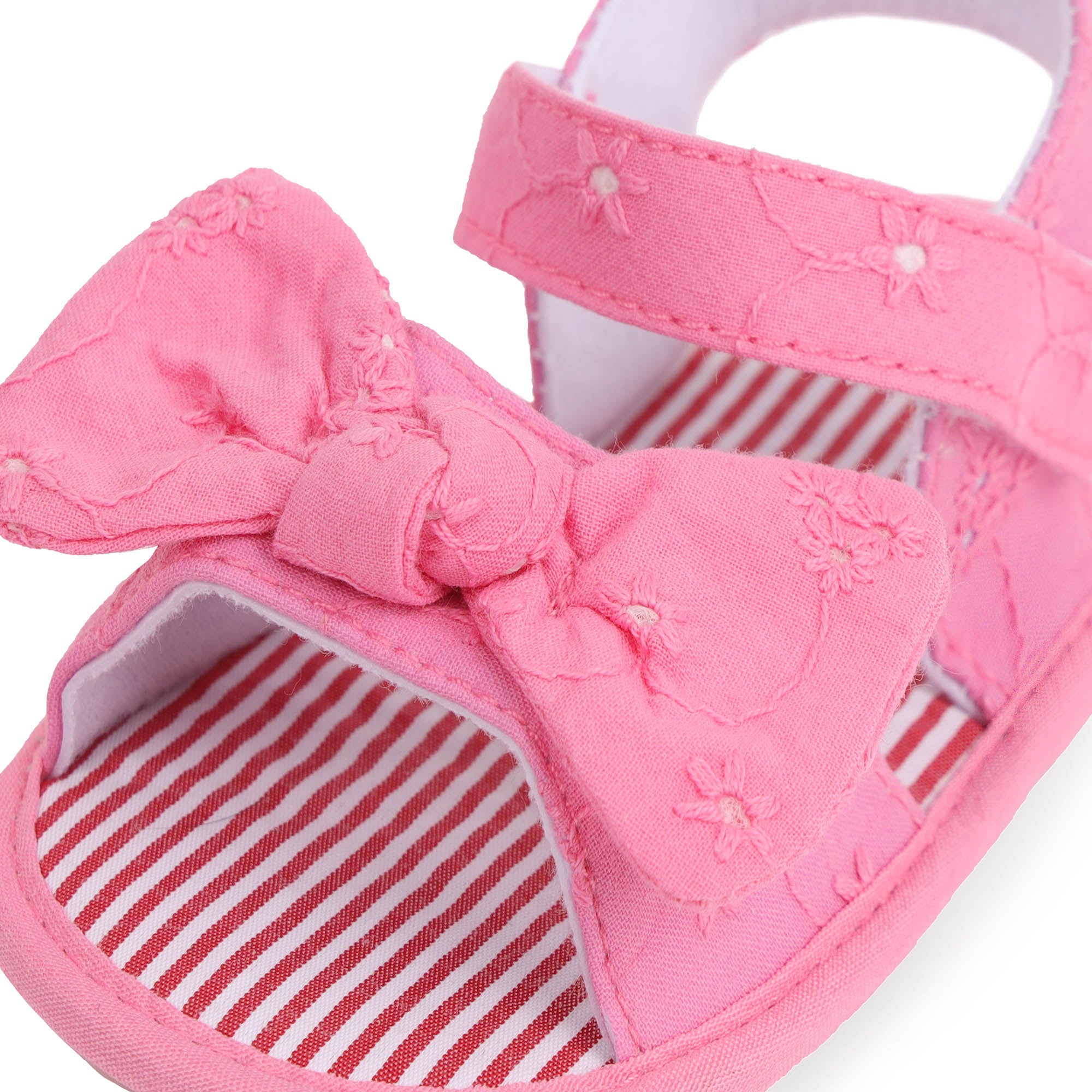 Kicks & Crawl- Woven Pink Sandals