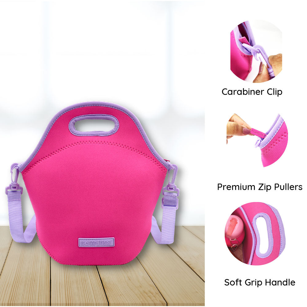 Neoprene Lunch Bags - Pinklicous