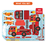 My World : Firefighters to The Rescue! - Building Toy & Plastic Free Playset Interactive Play