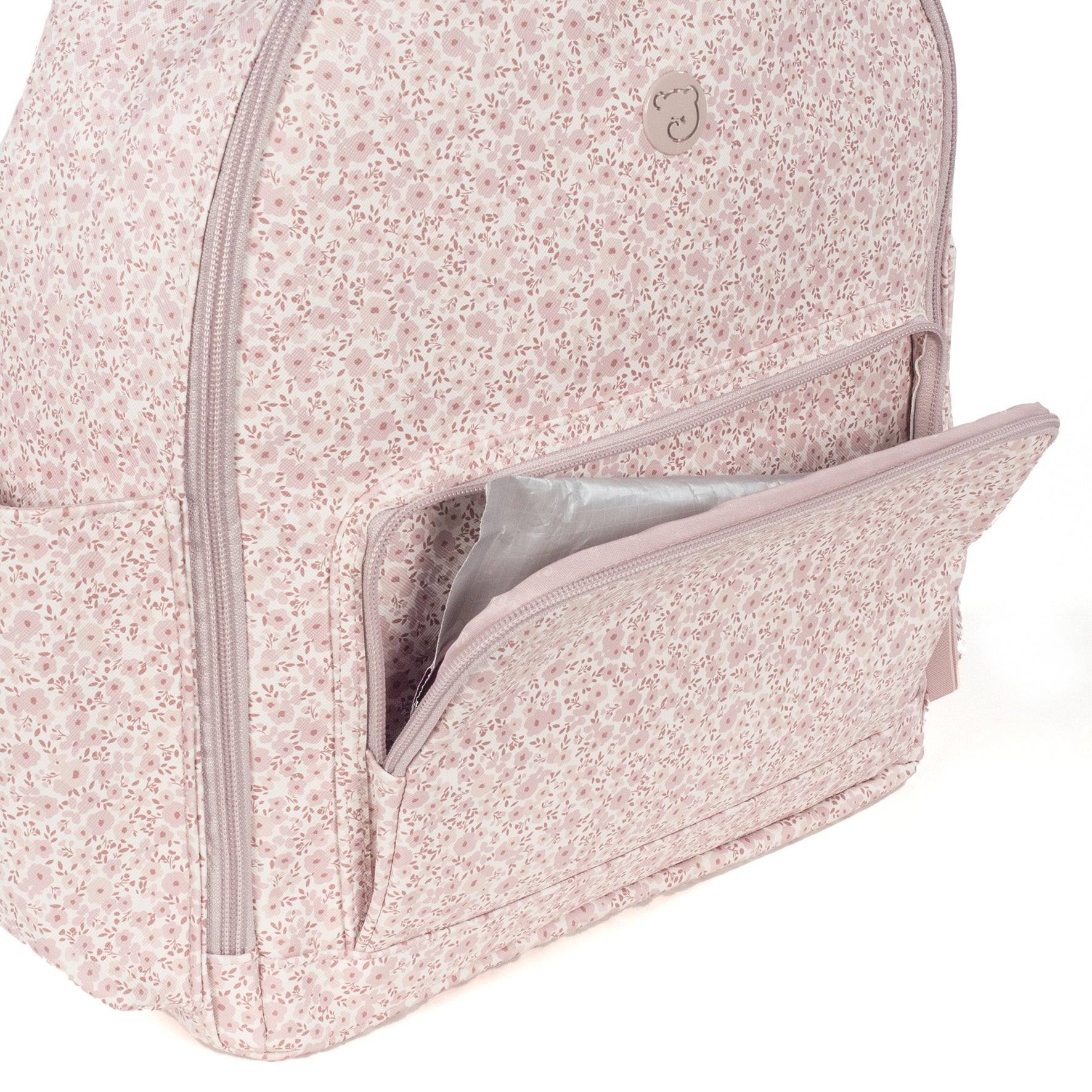 Pasito a Pasito Flower Mellow Pink Backpack Diaper Changing Bag