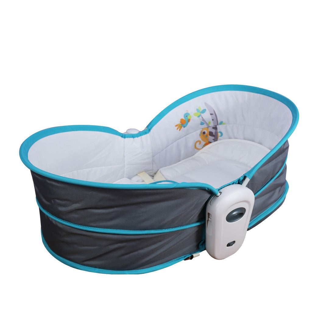 Mastela 5 in 1 Baby Bassinet Rocker Rocking Napper, Bounce, Chair with Removable Baby Bassinet & Melody - Teal