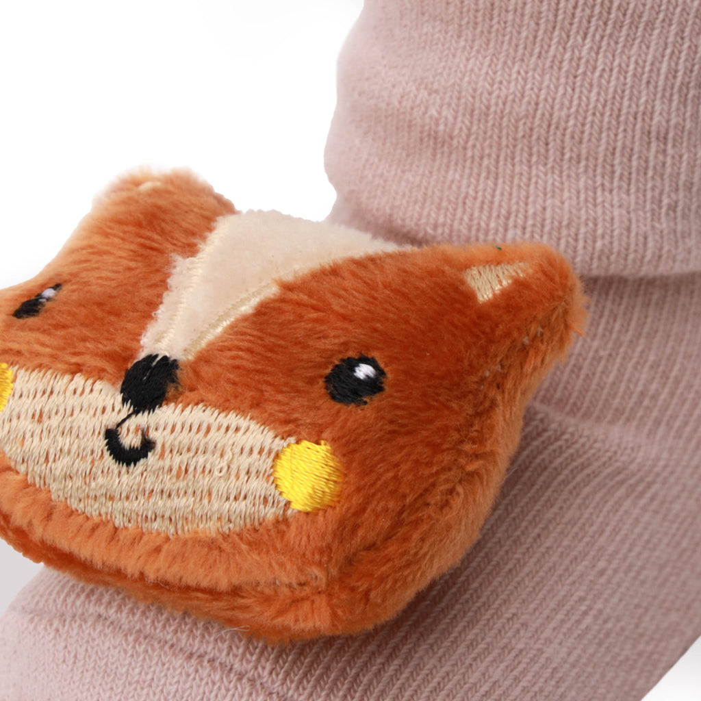 Kicks & Crawl- Moo Moo Fox 3D Socks- 2 Pack