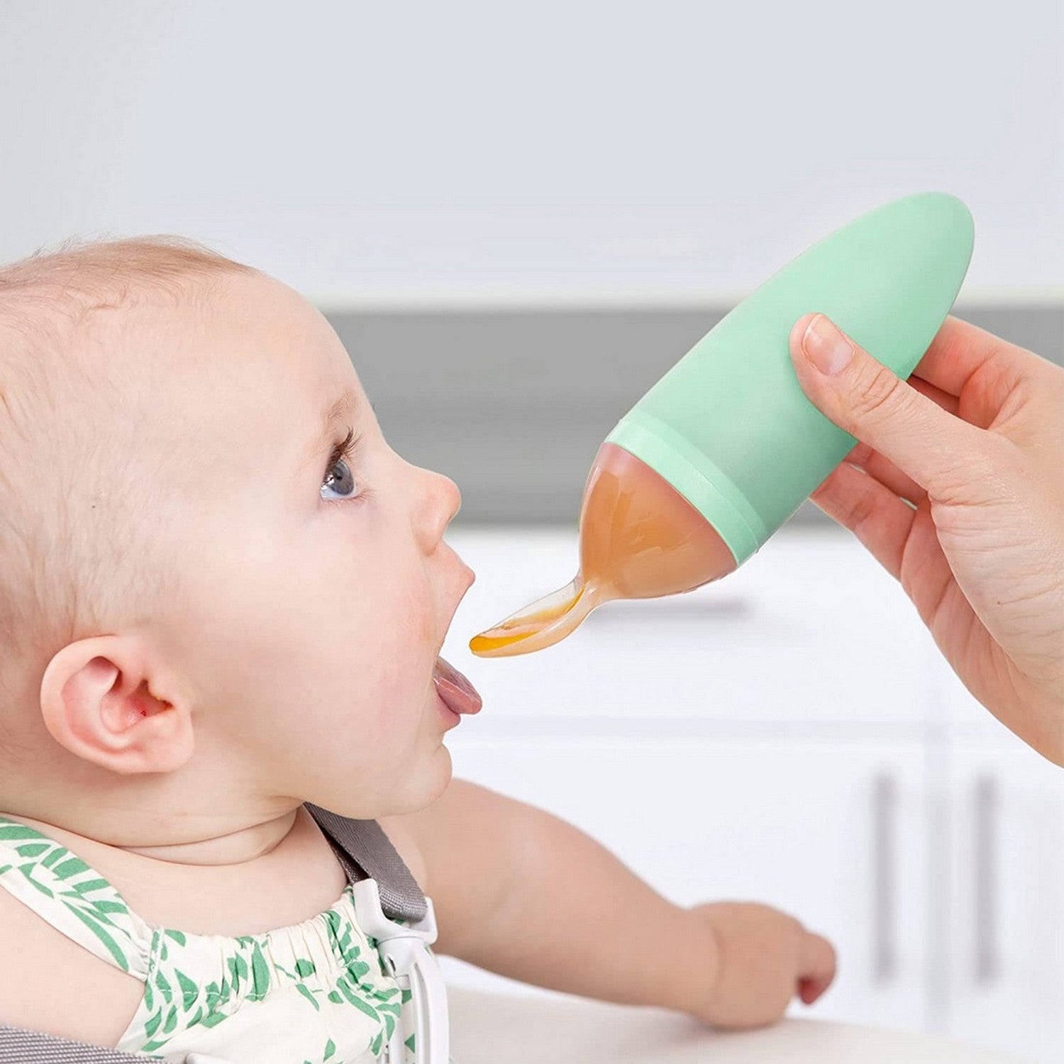 Boon Squirt Baby Food Dispensing Spoon  Green