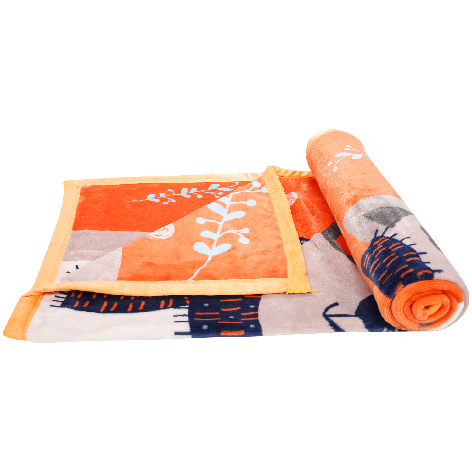 Baby Moo Winter Is Coming Orange Blanket