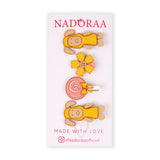 Nadorra Mary's  Little Lamb Yellow Clip Set - Pack Of 4