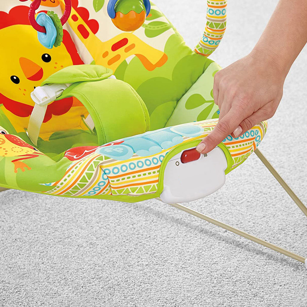 Baby musical rocker sales with hanging toys