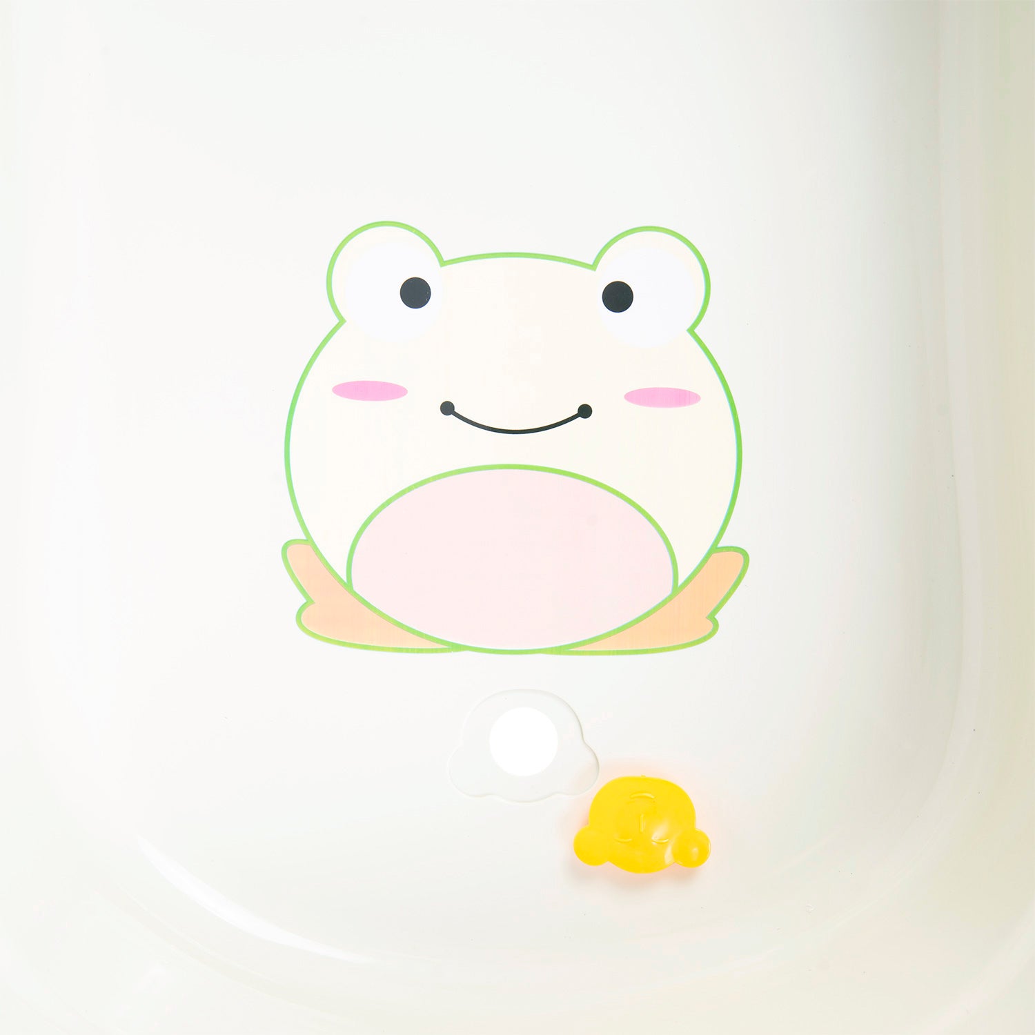 Baby Moo Bath Tub With Bather And Drain Plug Animal Face Cream