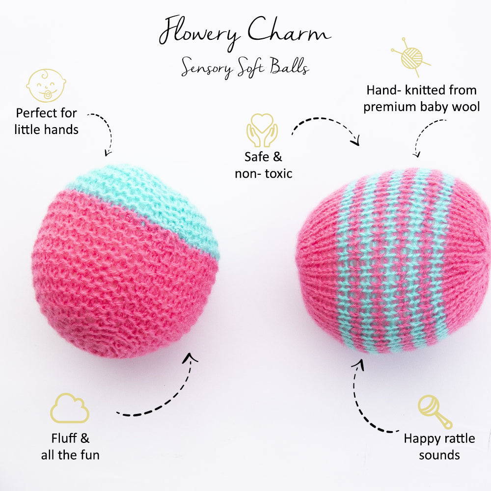 Flowery Charm Sensory Soft Balls